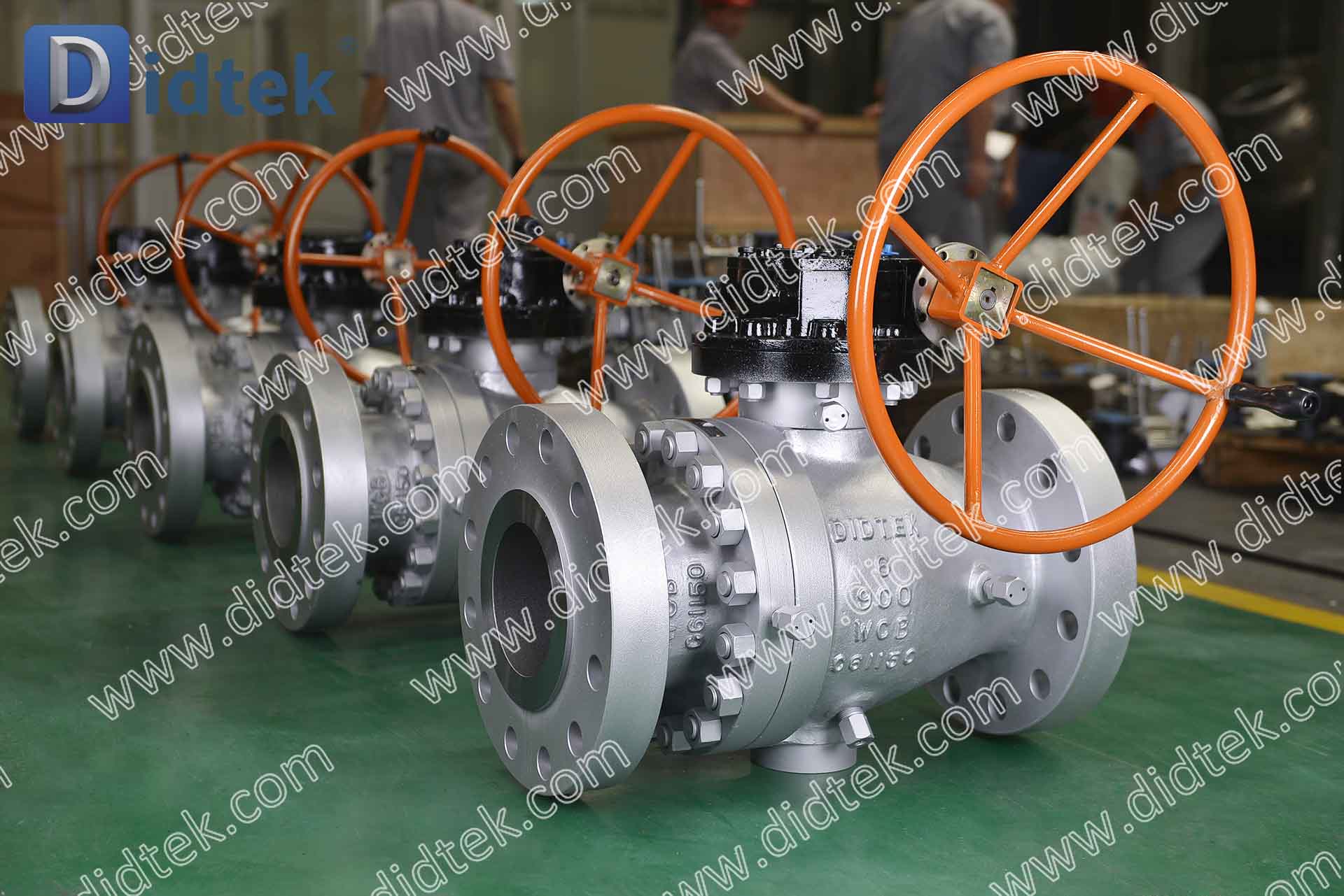 A-9 DIDTEKCTBV-Suhu Tinggi 6 Inci DBB 600LB + K11 Logam Duduk Ni60 Nikel Trunnion Ball Valve