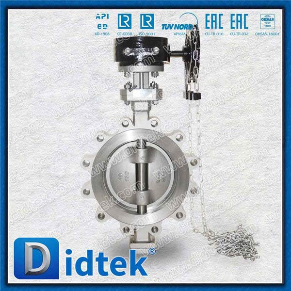 Triple Offset Lug Butterfly Valve-10 '' CF8 Chain Wheel