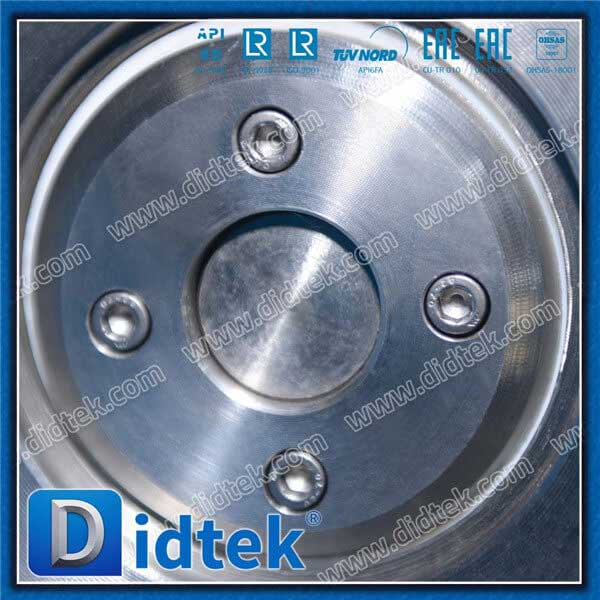 Teflon Sealing Stainless Steel Lever Triple Eccentric Butterfly Valve