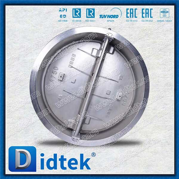 Duplex Steel 4A Seri B Flange Dual Plat Dual Wafer Check Valve