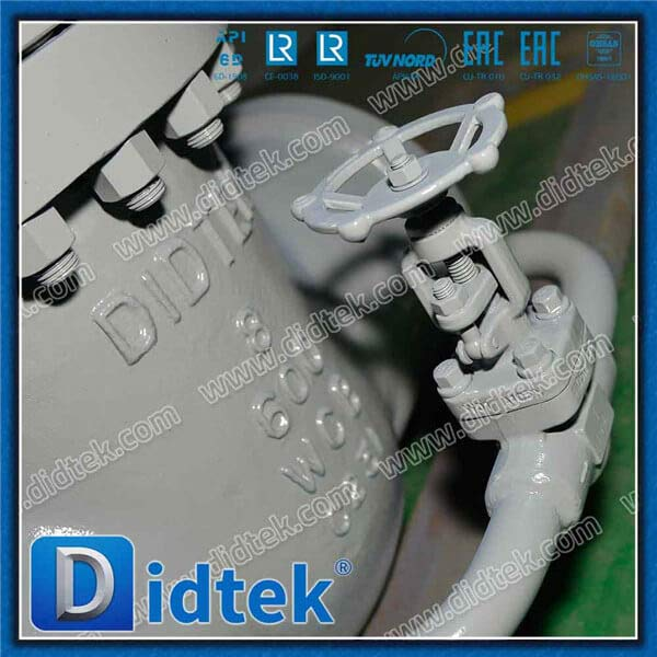 Butt Weld 8 '' 600lb Gate Valve dengan Bypass