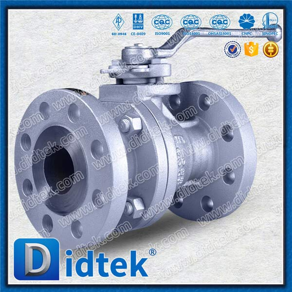 2pc LCB Flanged Ball Valve dengan tuas dioperasikan