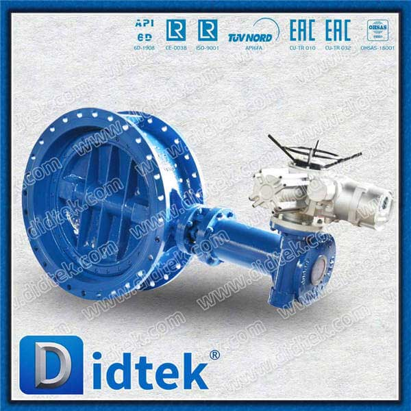 Torsi rendah 380V Elecctric Triple Offset Flange Butterfly Valve