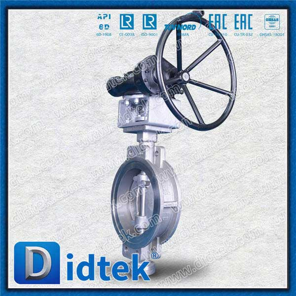 SS316TI Bahan Triple Offest Offest Butterfly Valve Liquid 40% Ammonia Medium