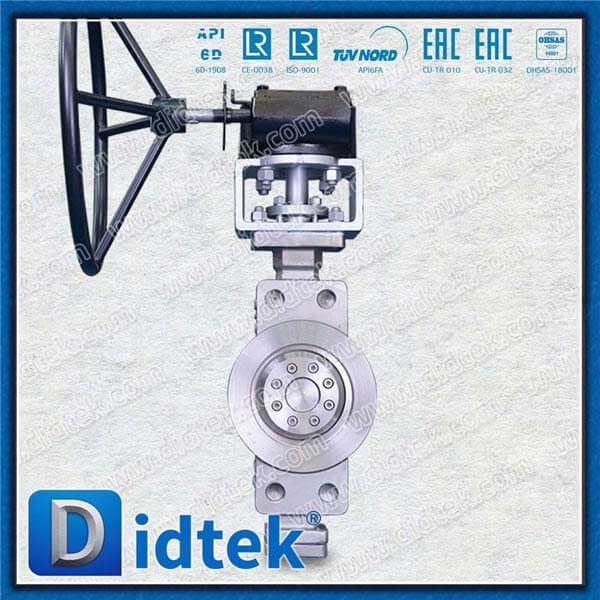 Duplex A890 5A Metal Seat Triple Offset Butterfly Valve