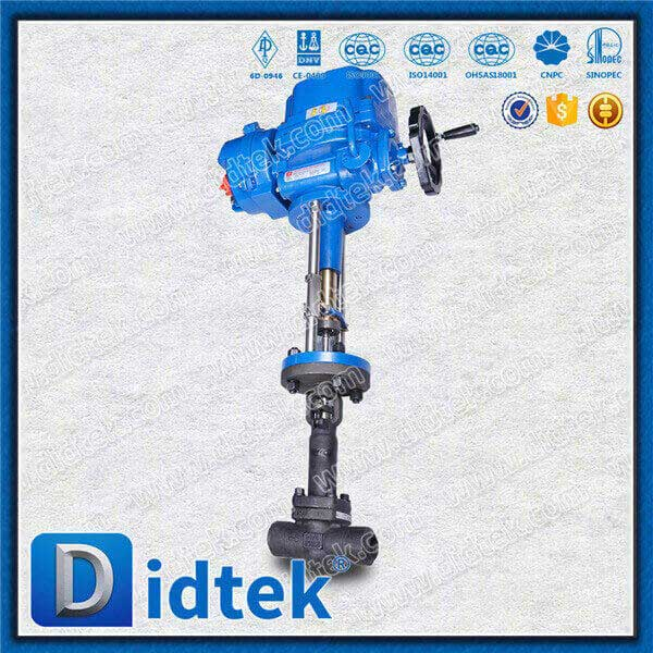 Control Model Throttling Plug Bellow Globe Valve dengan Intelligent Electric Actuator