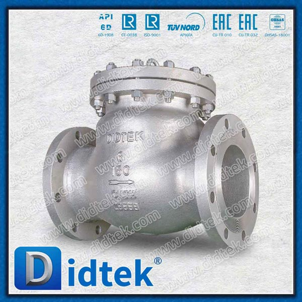 Industri 6 '' SS Cast Steel Flanged Swing Check Valve