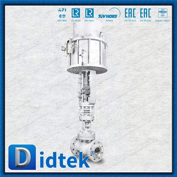 Steam WC6 3 '' Pneumatik Flanged Globe Valve
