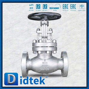 Dupleks stainless steel 5a globe valve anti korosi 80% asam sulfat