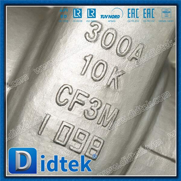 CF3M BB Stainless Steel Manual Gate Valve 10K