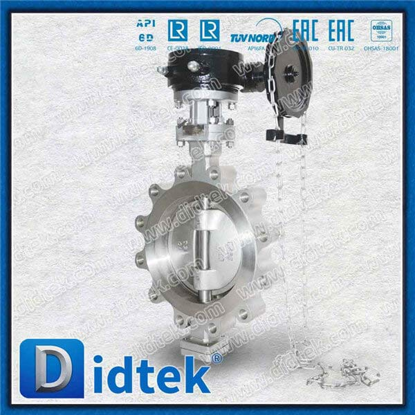 Triple Offset Lug Butterfly Valve-10 '' CF8 Chain Wheel