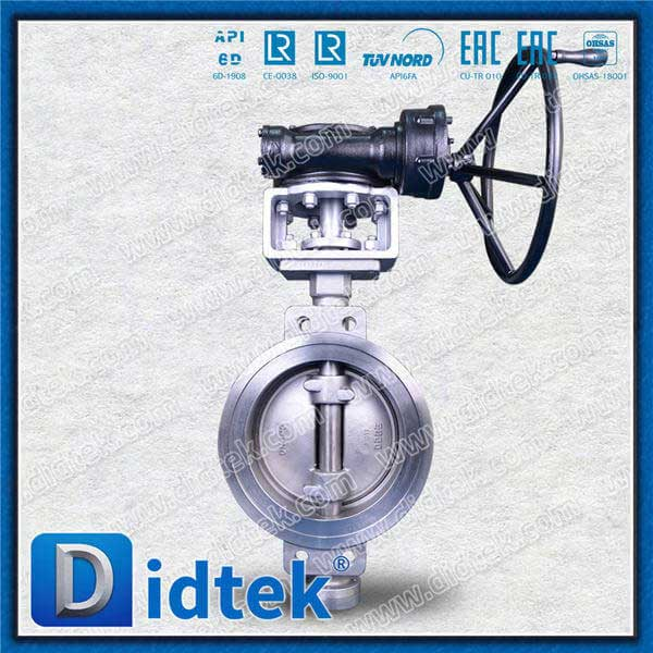 SS316TI Bahan Triple Offest Offest Butterfly Valve Liquid 40% Ammonia Medium