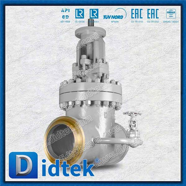 Butt Weld 8 '' 600lb Gate Valve dengan Bypass