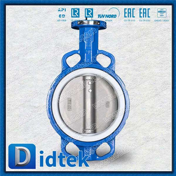 PTFE menyegel besi ulet ggg40 katup kupu -kupu konsentris