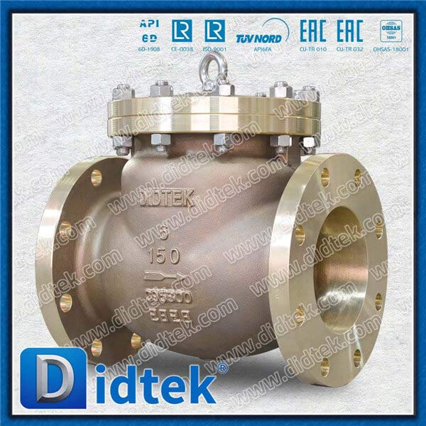 B148 C95800 Body Swing Check Valve dengan C95800+NBR Disc