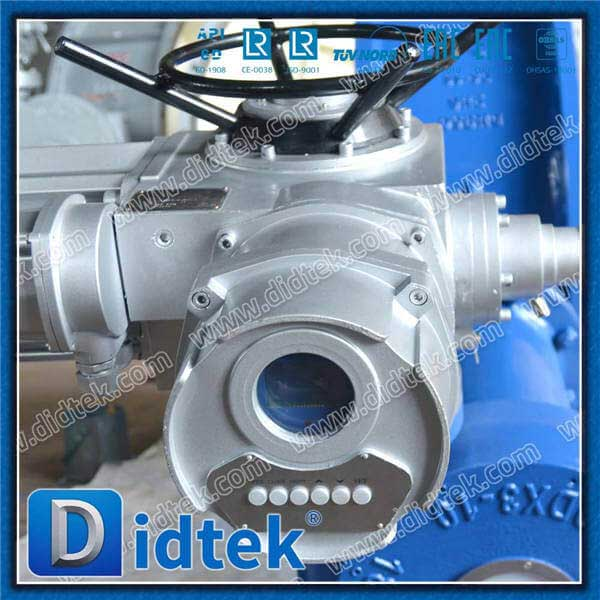 Torsi rendah 380V Elecctric Triple Offset Flange Butterfly Valve