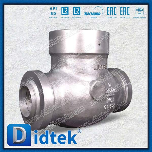 Tekanan Tinggi 2500lb PSB Butt Welded Tilting Disc Check Valve