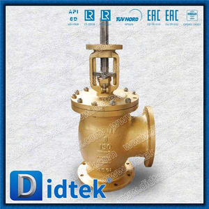 Monel K500 Stem Alunimion Bronze Angle Globe Valve