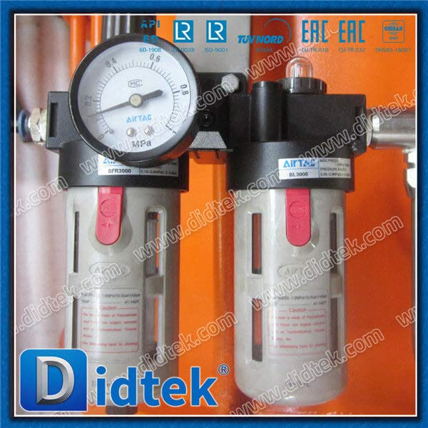 Alloy Steel WC6 Single Acting Spring Return Valve Gerbang Pneumatik