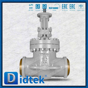 Butt Weld 8 '' 600lb Gate Valve dengan Bypass