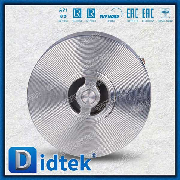 F316 Forged DN15 PN100 Tipe Pengangkatan Single Plate Valve Periksa Wafer