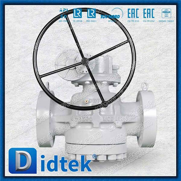 API 6D Flanged 6 '1500lb Tekanan Terbalik Balance Valve Plugs Lubricated