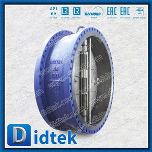 Plat ganda Tipe Typhless Flange Wafer Check Valve