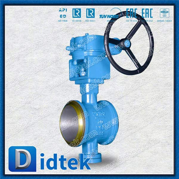 Triple Offset Butt Welded Butterfly Valve RT untuk BW End