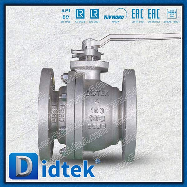 CG8M SS317 Peek Seat Rf 4 '' Floating Ball Valve