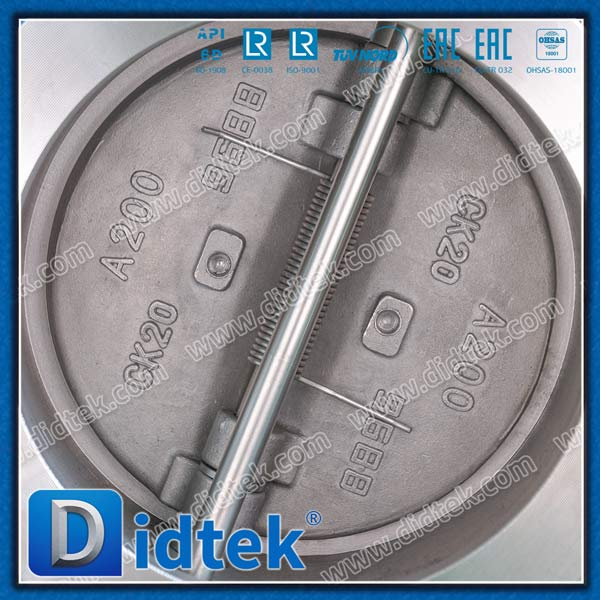 8 '' 150lb CK20 SS Dual Plate Wafer Valve