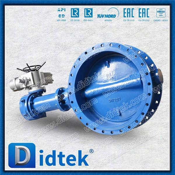 Torsi rendah 380V Elecctric Triple Offset Flange Butterfly Valve