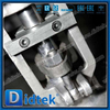 5A Material F53+PTFE Seat Angle Globe Valve Dengan Inspeksi X-RAY dan Penetrant