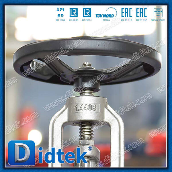 Din Globe Valve-DN50 1.4408 Flange Roda Tangan