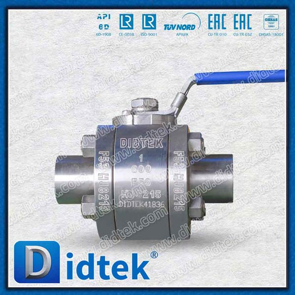 F53 Super Duplex Resist Corosion SeaWater SW Forged Ball Valve