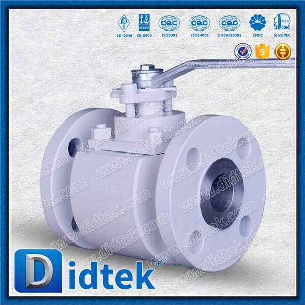 Nickel Faced Diisi TFE Refplacable Seats Valve Bola Port Reguler dengan Pelindung Batang