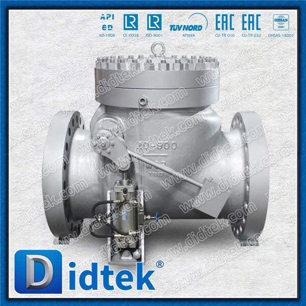 Swing check valve counterweight