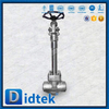 Ujung Las Butt Globe Valve Kriogenik