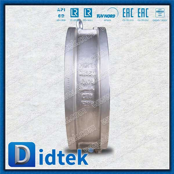 Short To Face Din CF8 DN350 PN16 Wafer Check Valve