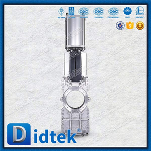 Kursi EPDM Pneumatik Melalui Katup Gerbang Pisau Saluran