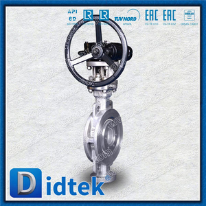 Triple Offset Wafer Buttaerfly Valve DN150 CF8M Gear