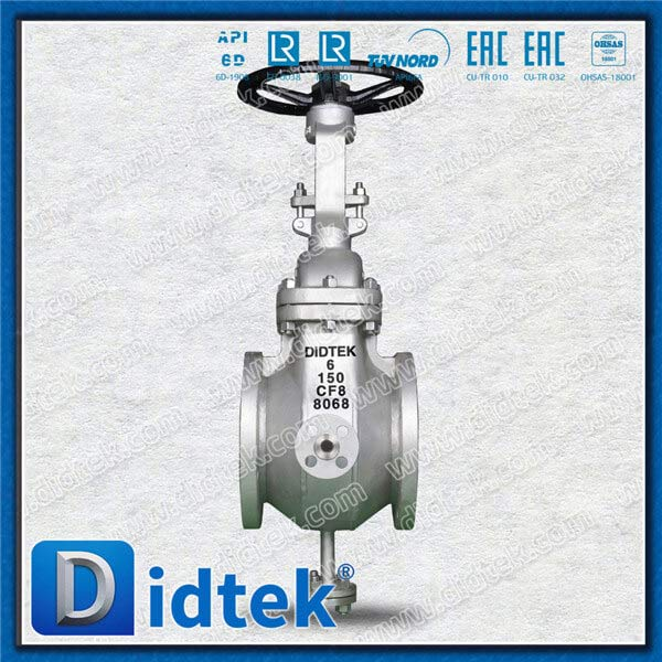 6 '' CF8 Heat Jacket Gate Valve dengan Blow Down dan Tiriskan