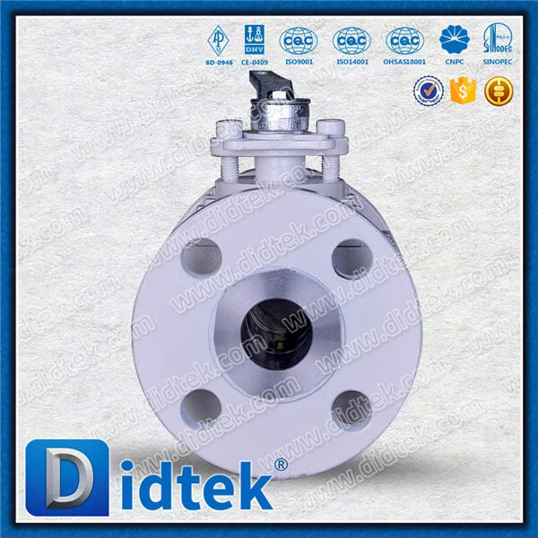 Nickel Faced Diisi TFE Refplacable Seats Valve Bola Port Reguler dengan Pelindung Batang