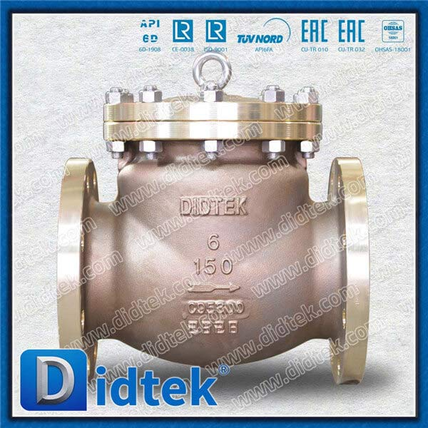 B148 C95800 Body Swing Check Valve dengan C95800+NBR Disc