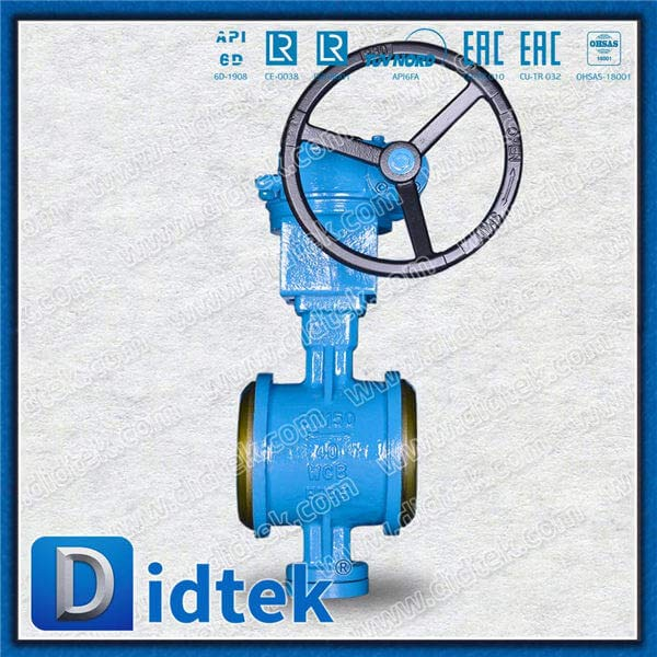 Triple Offset Butt Welded Butterfly Valve RT untuk BW End