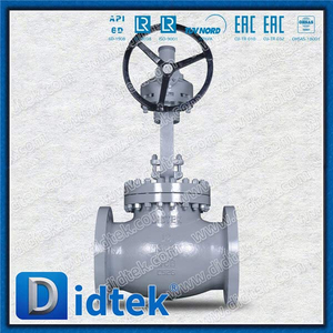 Industrial WCB Bevel Gear Operasi Globe Valve