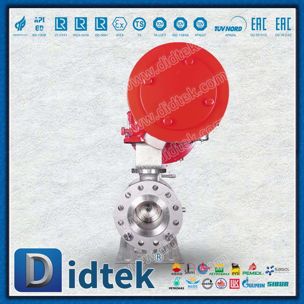 Katup Bola Pneumatik Flange Bore Penuh Didtek CF8M