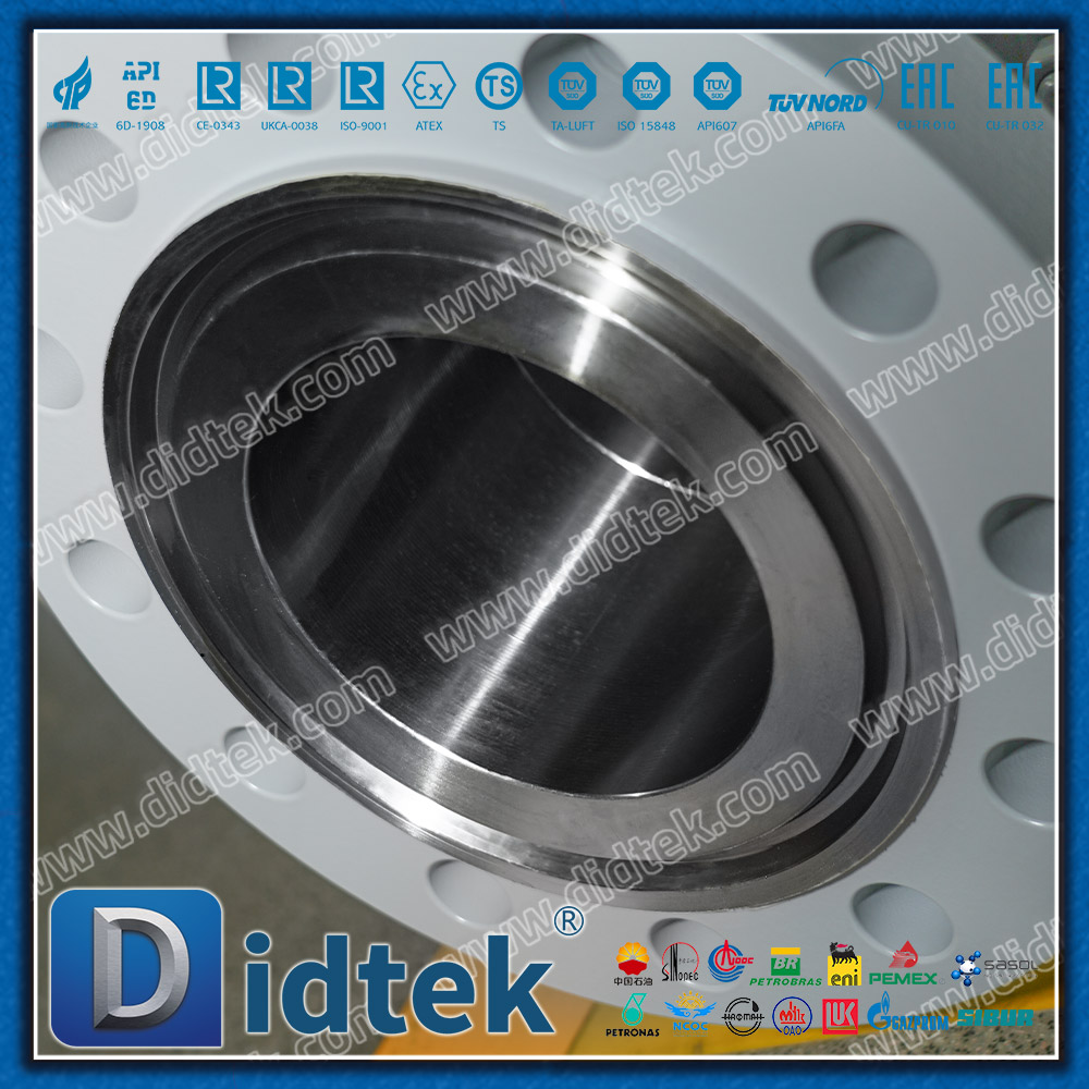 Segel Bibir dengan Katup Bola Trunnion Flange Ventilasi & Pembuangan