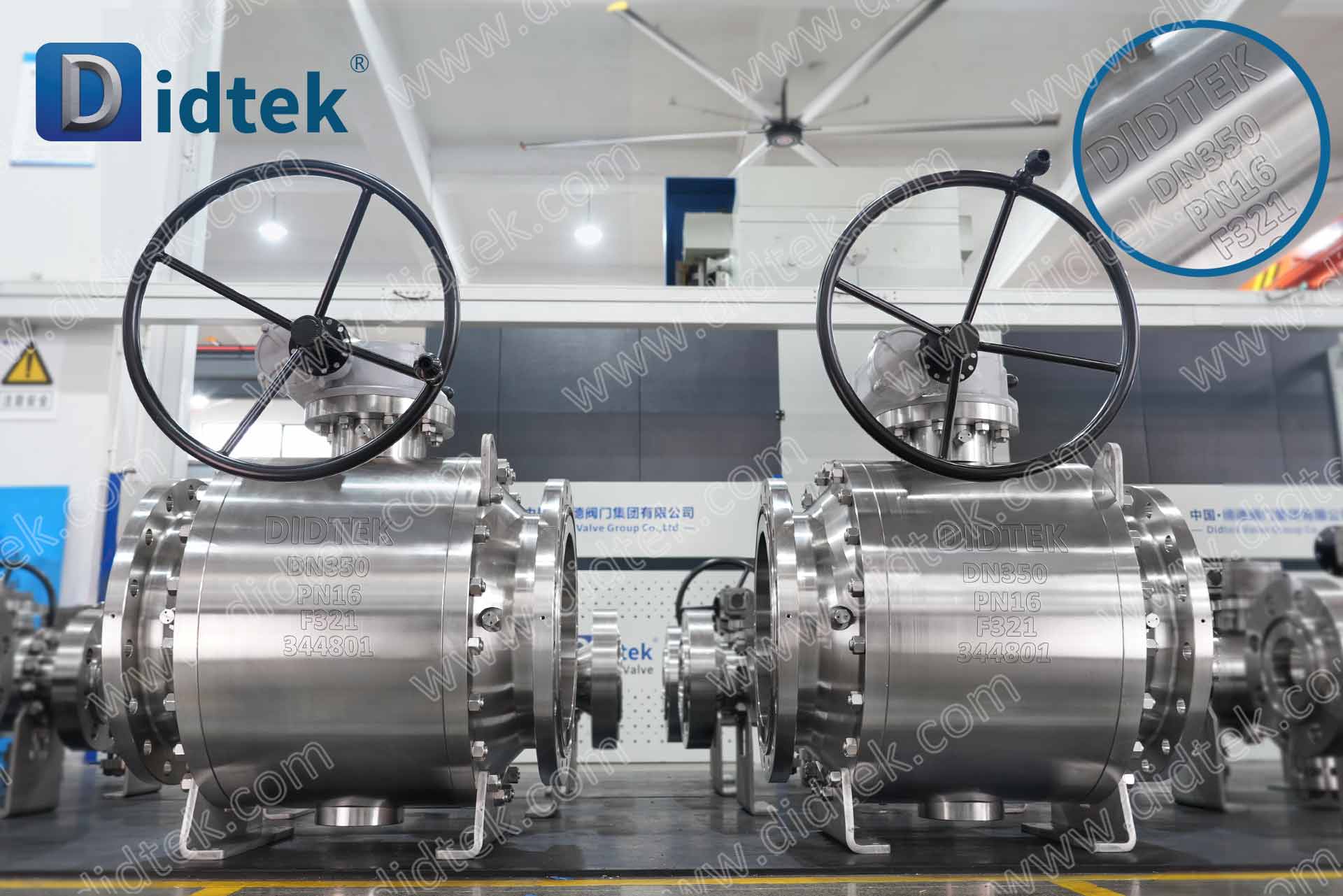 B-51 DIDTEKFTBV - Katup Bola Trunnion SS321 Dengan Pengujian Vakum