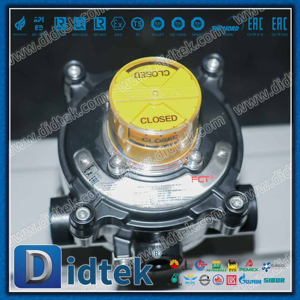 LF2 Katup Bola Trunnion Port Penuh Pneumatik Baja Karbon Suhu Rendah