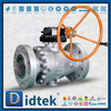 6in 2pc Gear Operasi Bola Solid Bola Logam Duduk Trunnion Ball Valve